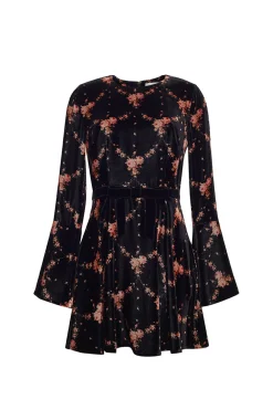 Rosabella Dress in Trellis Black