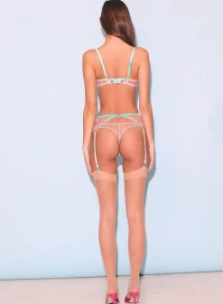 Rose & Vine Embroidery Garter Belt