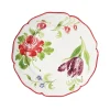 Rose and Tulip Dessert Plates in Multi, Set of 6