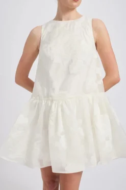 Rose Fil Coupé Mini Dress