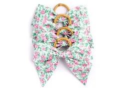 Rose Garden Napkin Rings in Green, Set of 4