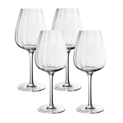 Rose Garden Red Wine in Clear, Set of 4