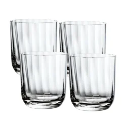 Rose Garden Water/Juice Tumbler Set in Clear, Set of 4