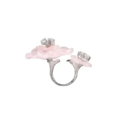 Rose Quartz Sakura Ring