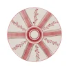 Rose Stripe Dessert Plate