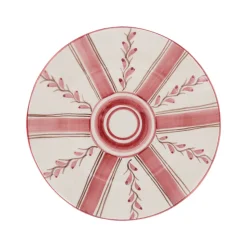 Rose Stripe Dessert Plate