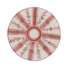 Rose Stripe Dinner Plate
