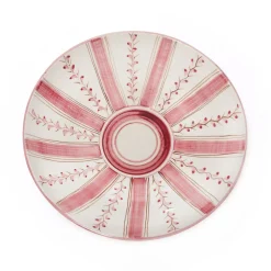 Rose Stripe Serving Bowl