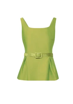 Rose Top in Palm Green