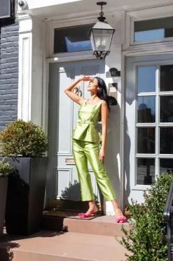 Rose Top in Palm Green