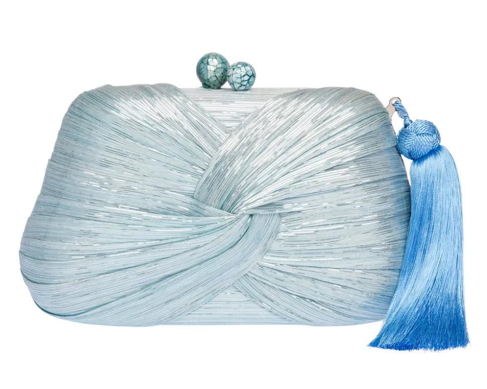 Rosie Clutch in Sky Blue