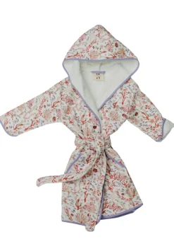 Rosy Coral Reef Bathrobe