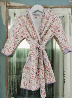 Rosy Coral Reef Bathrobe