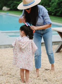 Rosy Coral Reef Swim Poncho