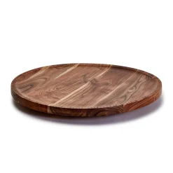 Rotating Lazy Susan Charcuterie with Hand-Etched Border