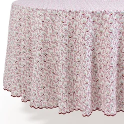 Round Little Flower Tablecloth