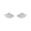 Rounded Fan Diamond Earrings