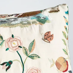 Royal Silk Embroidery Pillow in Multi