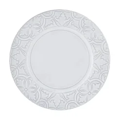 Rua Nova Dinner Plate in White Antique