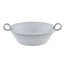 Rua Nova Salad Bowl in White Antique