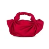 Ruby Red NLA Silk Knot Bag