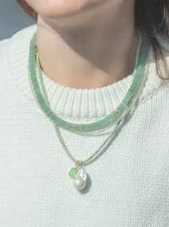 Rue Necklace in Mint