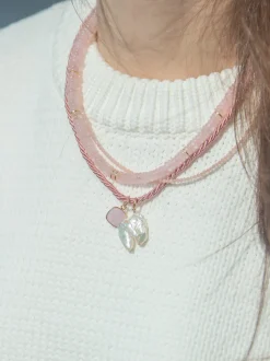 Rue Necklace in Pink