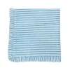 Ruffle Napkin in Blue Stripes, Set of 4