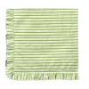 Ruffle Napkin in Green Stripes, Set of 4