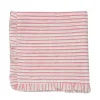 Ruffle Napkin in Pink Stripes, Set of 4
