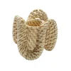 Ruffle Napkin Ring in Natural, Set of 4