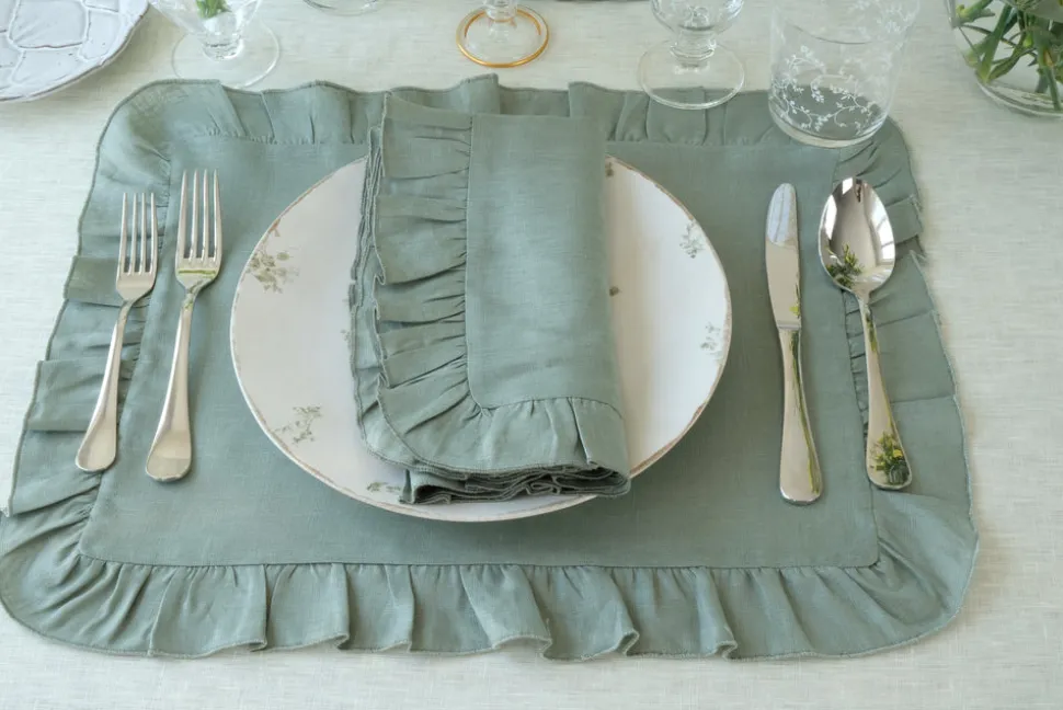 Ruffles Sea Sonen Placemat, Set of 4