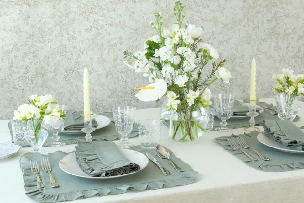 Ruffles Sea Sonen Placemat, Set of 4