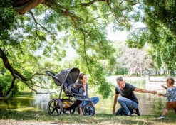 Runner 2 Compact Foldable Tricycle Jogger Buggy Stroller Pushchair with Height-Adjustable Handle