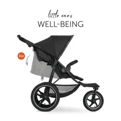 Runner 2 Compact Foldable Tricycle Jogger Buggy Stroller Pushchair with Height-Adjustable Handle