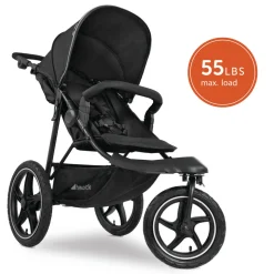 Runner 2 Compact Foldable Tricycle Jogger Buggy Stroller Pushchair with Height-Adjustable Handle