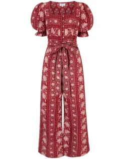 Rust Borders Ottie Jumpsuit