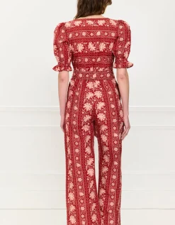 Rust Borders Ottie Jumpsuit