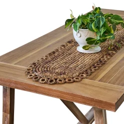 Rustic Ring 16" x 60" Table Runner in Natural