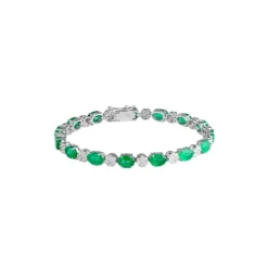 Ryka Emerald and Diamond Bracelet