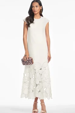 Sabette Dress in Alabaster