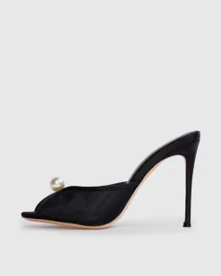 Sadie 100 in Black Mesh Pearl