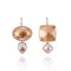 Sadie Mis-Matched Double Drop Earrings on Earwire