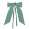 Sage Green Velvet Napkin Bows, Set of 4