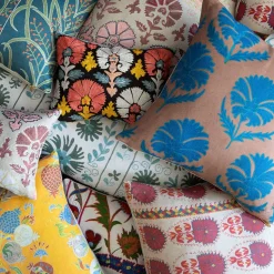 Sage Ribbon Suzani Pillow