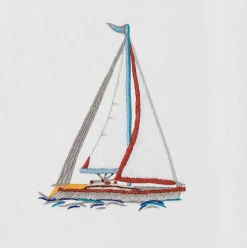 Sailboat Modern Hand Towel