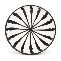Salad Plate With Candy Cane Stripes