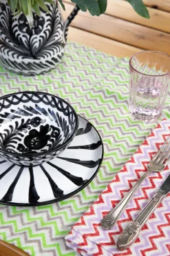 Salad Plate With Candy Cane Stripes