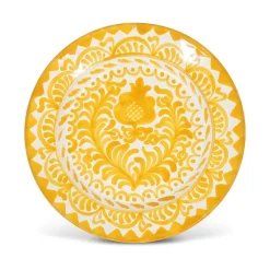 Salad Plate With Hand Painted Designs