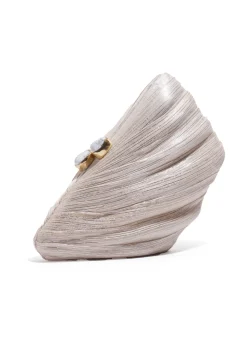 Saline Clutch in Ivory